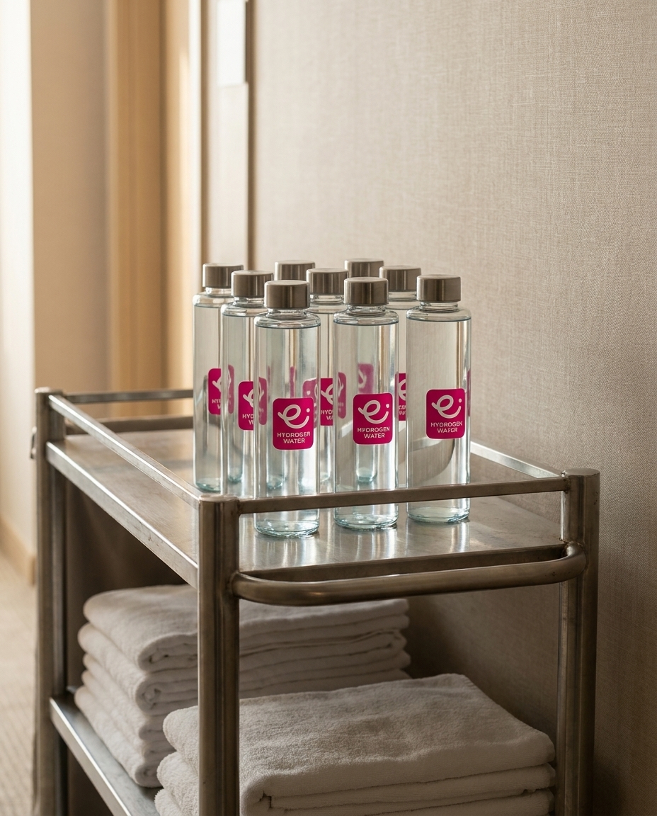 Everflow bottle housekeeping cart · hydrogen water